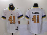 Men's New Orleans Saints #41 Alvin Kamara White 2023 F.U.S.E Vapor Untouchable Limited Jersey