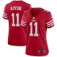 Women San Francisco 49ers #11 Brandon Aiyuk Red Vapor Untouchable Limited Jersey
