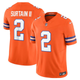 Men's Denver Broncos #2 Pat Surtain II Orange Mile High Collection F.U.S.E. 1977 Throwback Jersey