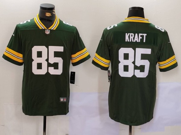 Men's Green Bay Packers #85 Tucker Kraft Green Vapor Untouchable Limited Jersey