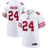 Men's San Francisco 49ers #24 Jordan Mason White Vapor Untouchable Limited Jersey