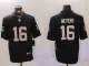 Men's Raiders #16 Meyers Black Vapor Untouchable Limited Jeresey