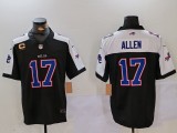 Men's Buffalo Bills #17 Josh Allen  Black F.U.S.E. With 4-Star C Patch Special Vapor Limited Jersey