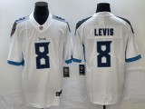 Men's Tennessee Titans #8 Will Levis White  2024 F.U.S.E. Vapor Limited Jersey