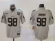 Men's Las Vegas Raiders #98 Maxx Crosby Gray 2024 F.U.S.E With Nevada Silver Limited Jersey
