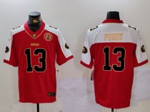 Men's San Francisco 49ers #13 Brock Purdy Red F.U.S.E. Golden Gate Bridge Patch Limited Jersey