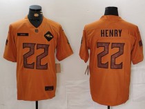 Men's Baltimore Ravens #22 Henry 2023 Brown Salute To Service Limited Jersey