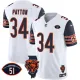 Men's Chicago Bears #34 Walter Payton White F.U.S.E. With Illinois and No. 51 Patch Jersey