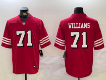 Men's San Francisco 49ers #71 Trent Williams Red Color Rush Limited Jersey
