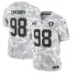 Men's Las Vegas Raiders #98 Maxx Crosby Arctic Camo 2024 F.U.S.E. Salute to Service Jersey