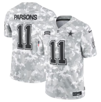 Men's Dallas Cowboys #11 Micah Parsons  Arctic Camo 2024 F.U.S.E. Salute to Service Jersey