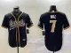 Men's New Orleans Saints #7 Taysom Hill Black Baseball Jersey