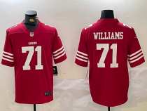 Men's San Francisco 49ers #71 Trent Williams Red New Scarlet Vapor Untouchable Limited Jersey
