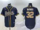 Men's New Orleans Saints #32 Tyrann Mathieu Black Baseball Jersey