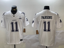 Men's Dallas Cowboys #11 Micah Parsons 2024 White F.U.S.E. Limited Jersey