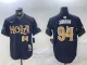 Men's New Orleans Saints #94 Cameron Jordan Black Baseball Jersey