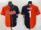 Men's Cincinnati Bengals #1 Ja'Marr Chase Split Baseball Jersey