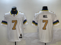 Men's New Orleans Saints #7 Taysom Hill White 2023 F.U.S.E. 1987 Legacy Vapor Limited Jersey