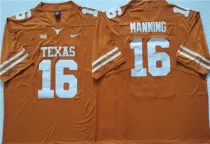 Men's Texas Longhorns #16 Arch Manning Orange Stitched Jersey