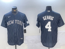 Men's New York Yankees #4 Lou Gehrig White Cool Base Stitched Baseball Jersey