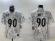 Men's Pittsburgh Steelers #90 Watt Arctic Camo 2024 F.U.S.E. Salute to Service Jersey