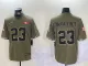 Men's San Francisco 49ers #23 Christian McCaffrey Green Salute To Service Limited Jersey