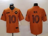 Men's Denver Broncos #10 Bo Nix 2023 Brown Salute To Service Limited Jersey
