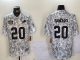Men's Detroit Lions #20 Barry Sanders Arctic Camo 2024 F.U.S.E. Salute to Service Jersey