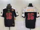 Men's San Francisco 49ers #16 Joe Montana Black F.U.S.E. Golden Gate Bridge With 3-Star Patch Jersey