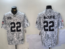 Men's Kansas City Chiefs #22 Trent McDuffie Arctic Camo 2024 F.U.S.E. Salute to Service Jersey