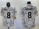 Men's New York Jets #8 Aaron Rodgers Arctic Camo 2024 F.U.S.E. Salute to Service Jersey