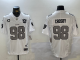 Men's Las Vegas Raiders #98 Maxx Crosby White 2024 F.U.S.E With Nevada Silver Color Rush Limited Jersey