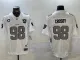 Men's Las Vegas Raiders #98 Maxx Crosby White 2024 F.U.S.E With Nevada Silver Color Rush Limited Jersey