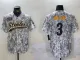 Men's Pittsburgh Steelers #3 Russell Wilson Arctic Camo 2024 Salute to Service Jersey