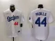 Men's Los Angeles Dodgers #44 Padilla White Game Nike Jersey