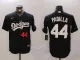 Men's Los Angeles Dodgers #44 Padilla Black Game Nike Jersey