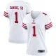 Women San Francisco 49ers #1 Deebo Samuel White Vapor Untouchable Limited Jersey