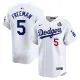 Men's Los Angeles Dodgers #5 Freddie Freeman White 2024 World Series Jersey