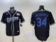 Men's Los Angeles Dodgers #34 Toro Valenzuela Black 2024 World Series Jersey