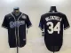 Men's Los Angeles Dodgers #34 Toro Valenzuela Black 2024 World Series Jersey