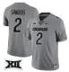 Men's Colorado Buffaloes #2 Shedeur Sanders Grey 2024 F.U.S.E. With Big 12 XII Patch Stitched Jersey