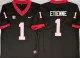 Men's Georgia Bulldogs #1 Trevor Etienne Black Stitched Jersey