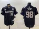 Men's Las Vegas Raiders #98 Maxx Crosby Black With Nevada Silver Stat Patch And 65th Jersey