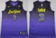 Men's Los Angeles Lakers #3 Anthony Davis Purple 2024 Stitched Basketball Jersey