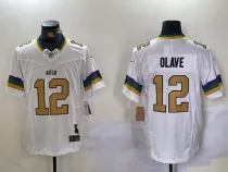 Men's New Orleans Saints #12 Chris Olave White 2023 F.U.S.E. 1987 Legacy Vapor Limited Jersey