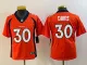 Youth Denver Broncos #30 Davis Orange Vapor Untouchable Limited Jersey