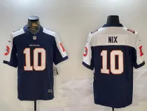 Men's Denver Broncos #1 Bo Nix Orange 2024 F.U.S.E. Vapor Limited Stitched Football Jersey