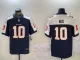 Men's Denver Broncos #1 Bo Nix Orange 2024 F.U.S.E. Vapor Limited Stitched Football Jersey