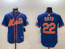 Men's New York Mets #22 Juan Soto Royal 2024 Game Nike Baseball Jersey