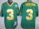 NCAA Notre Dame #3 Montana Green Jersey